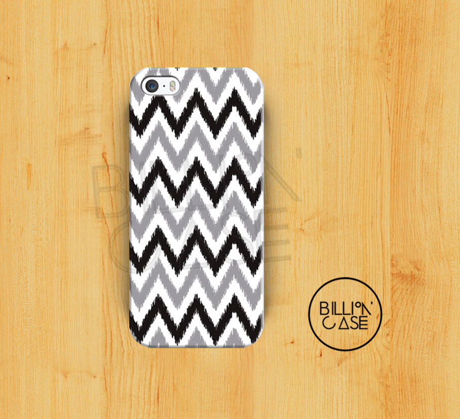 Iphone 5 / 5s Case - Black And White Drawing Chevron Iphone 5 / 5s Cover